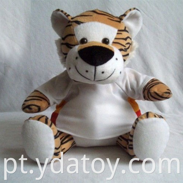 Plush Tiger Toys with T-shirt